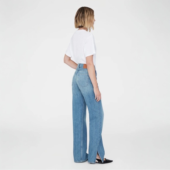 Anine Bing NWT Roy Jean in Nordic Blue Straight Bootcut - Picture 5 of 16